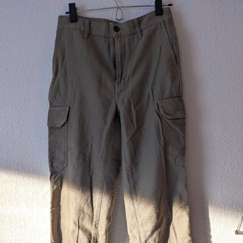 Madewell army green cargo pants